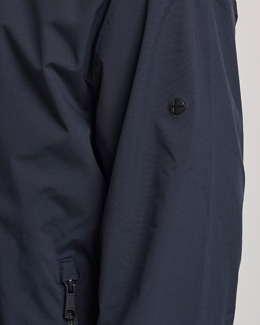 Scandinavian Edition Plain Waterproof Jacket Midnight Blue