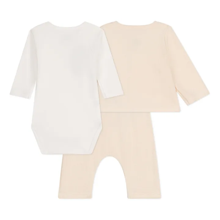 Petit Bateau Lot 3 Pièces Millepatte | Ecru
