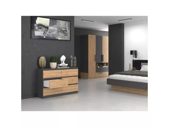 Commode Malwa M6/120 ANTHRACITE ARTISAN