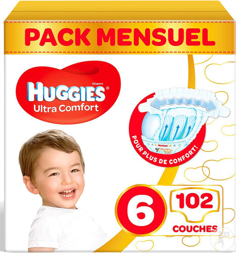Huggies Little Movers Couches Bébé Taille 6 102 Pièces