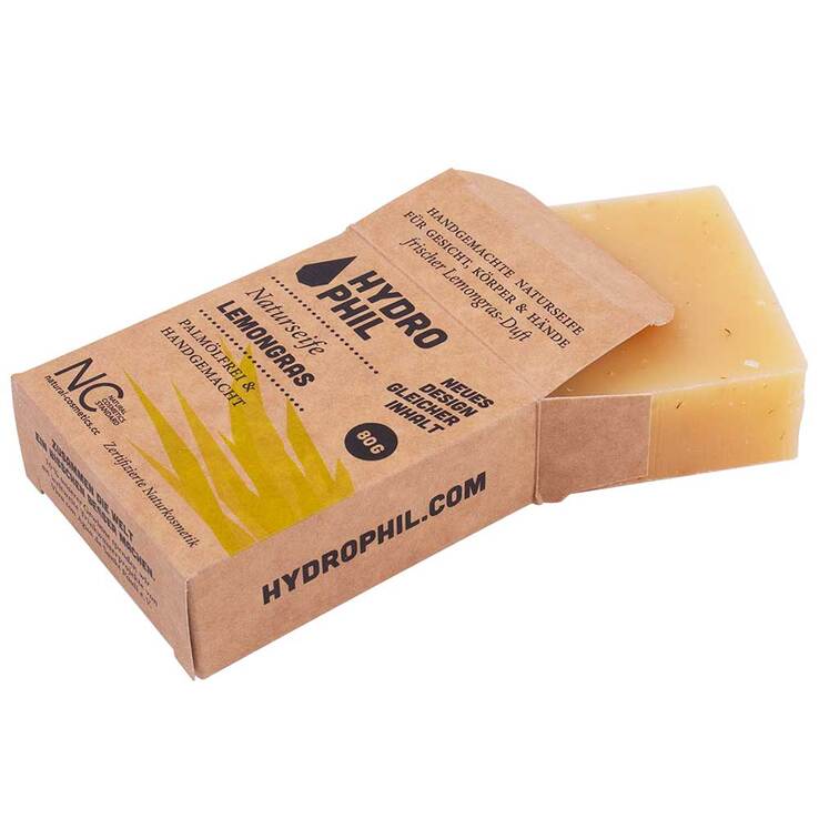 Lemongras Naturseife Hydrophil, 80 g