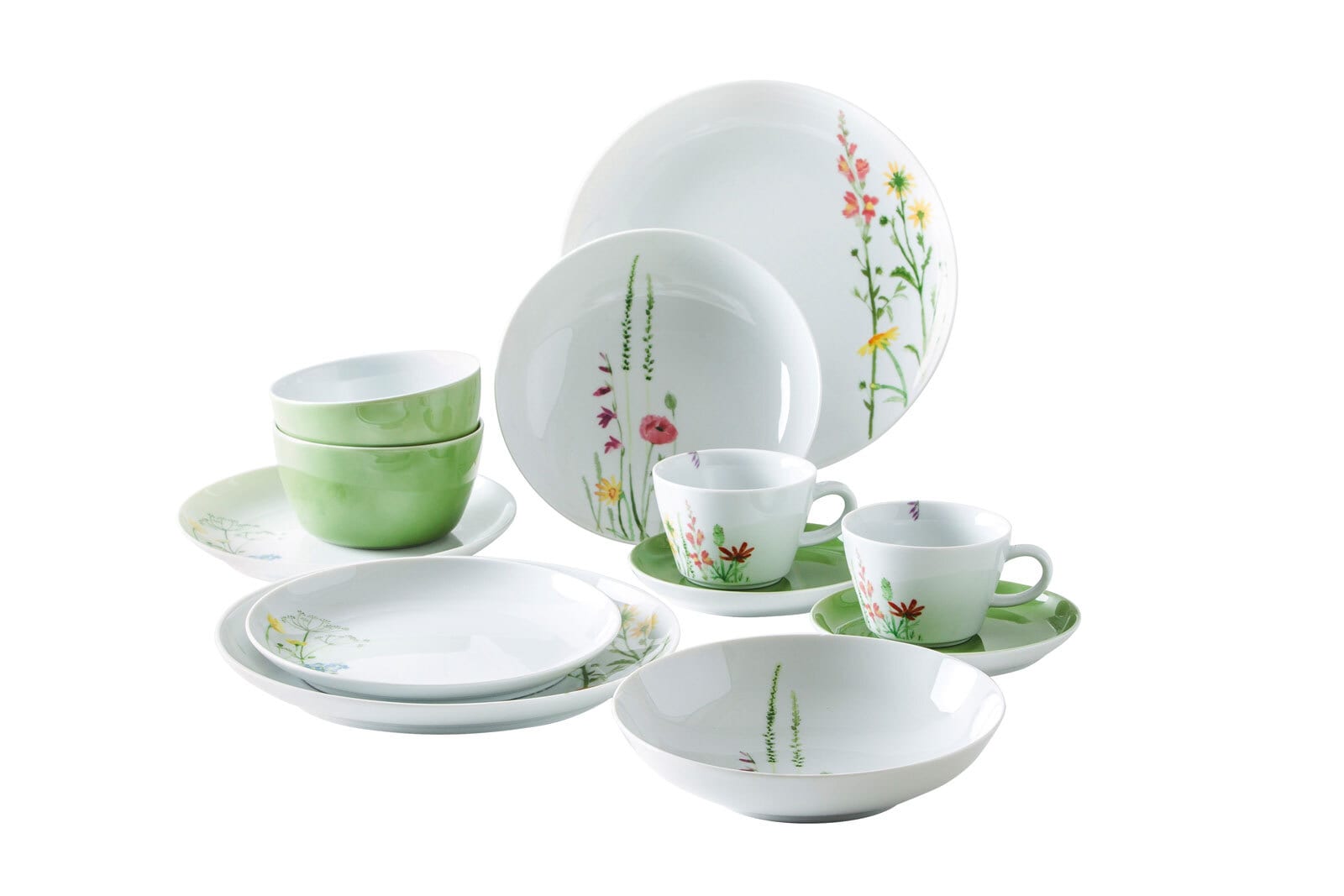KAHLA Frühstücksteller FIVE SENSE 6er Set weiß/ mehrfarbig
