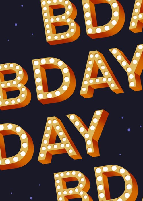 Greetz | Verjaardagskaart | bday | goud