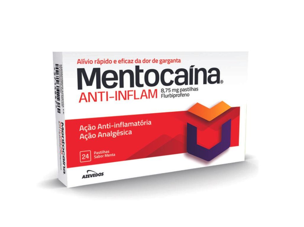PASTILHAS MENTOCAINA ANTI-INFLAMATÓRIO 8.75MG 24UN