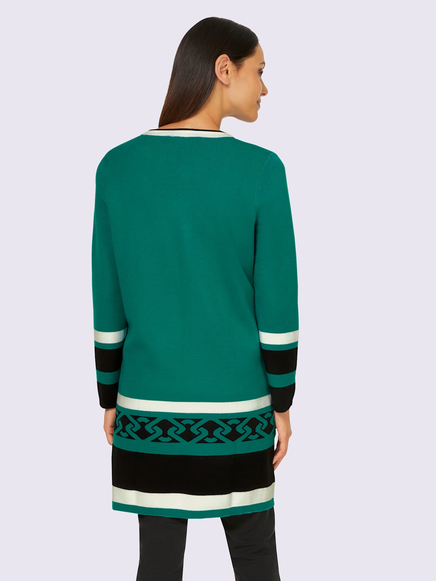 Veste en tricot tricot jacquard élégant