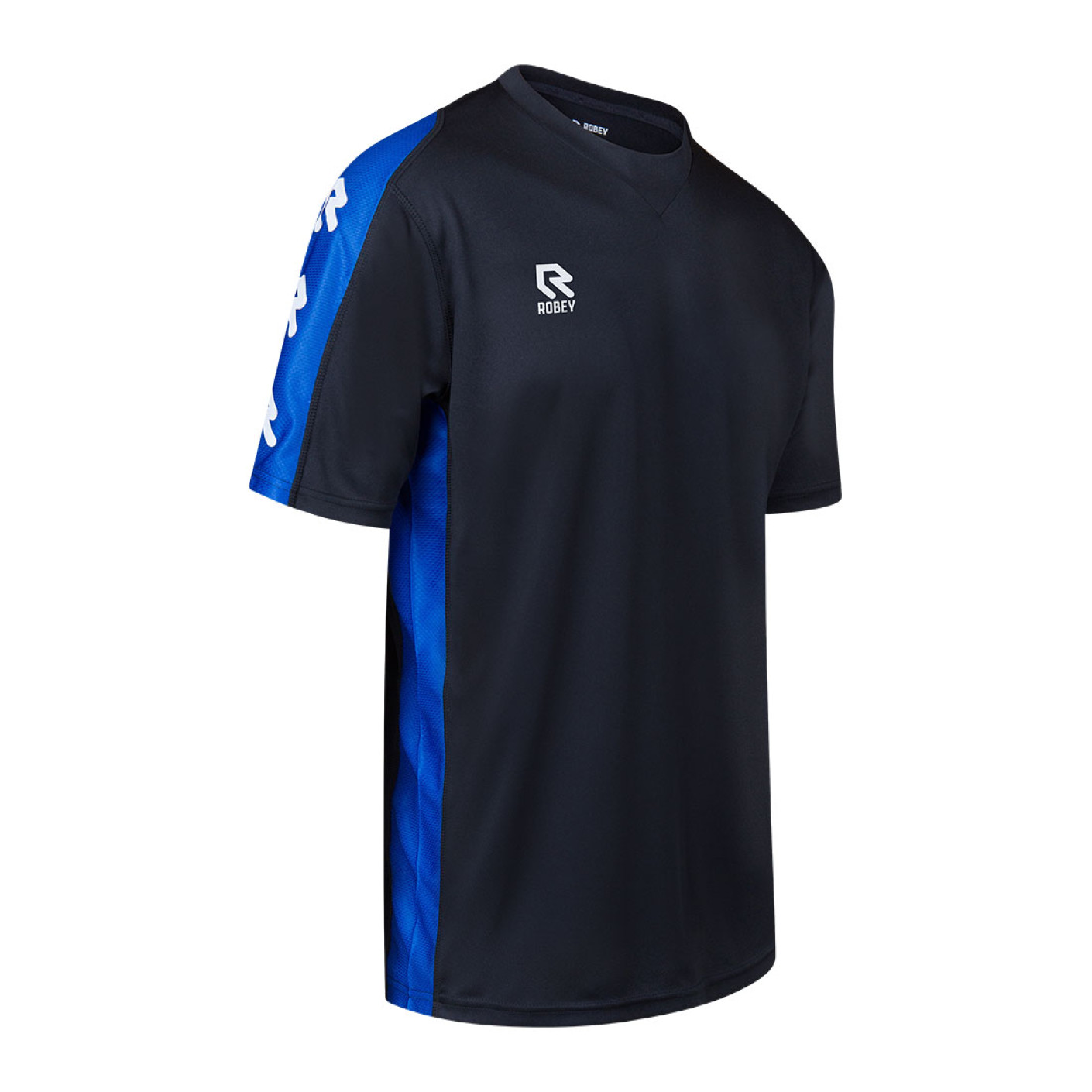 Robey Performance Trainingsshirt Kids Zwart Blauw