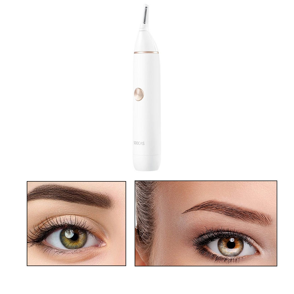 Soocas (by Xiaomi*) - N1 Elektrischer Augenbrauen Former / Nasen und Ohrenhaar Trimmer Rasierer IPX5 (Inkl. Batterien)