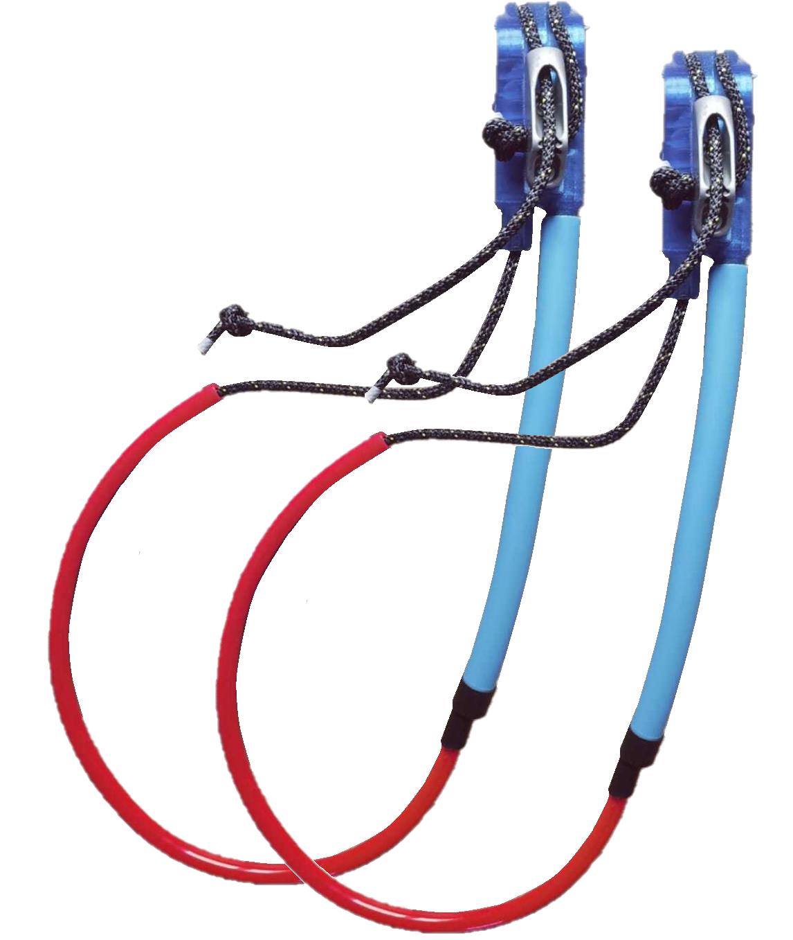 LISA Windsurfing Bout de harnais réglable - Hardnesslines MONO Light - Taquets Plastique
