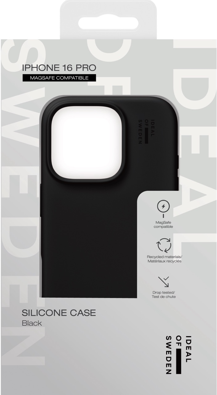 iPhone 16 Pro MagSafe Silikon Hülle Case Recycled (IDSICMS-I2461P-01) - Schwarz