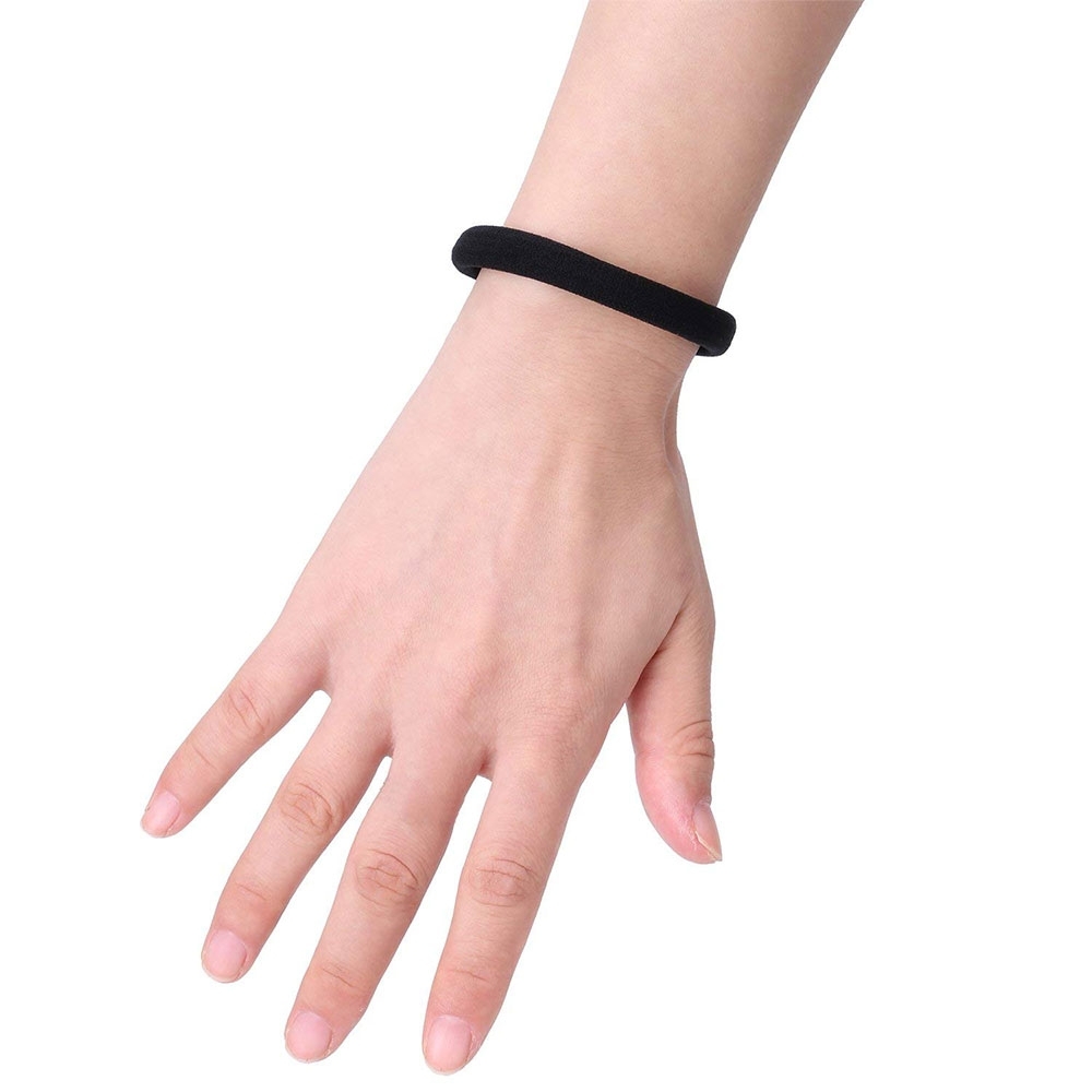 (100er Set) Elastische Haargummis Haarband ohne Metall Ø3cm - Neon