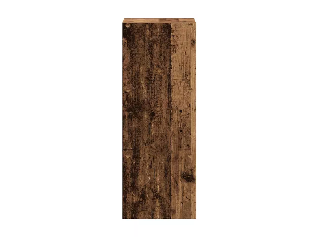 Bibliothèque empilable vieux bois 30x30x80 cm bois d'ingénierie