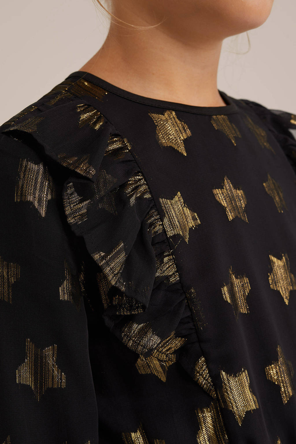 WE Fashion korte jurk zwart