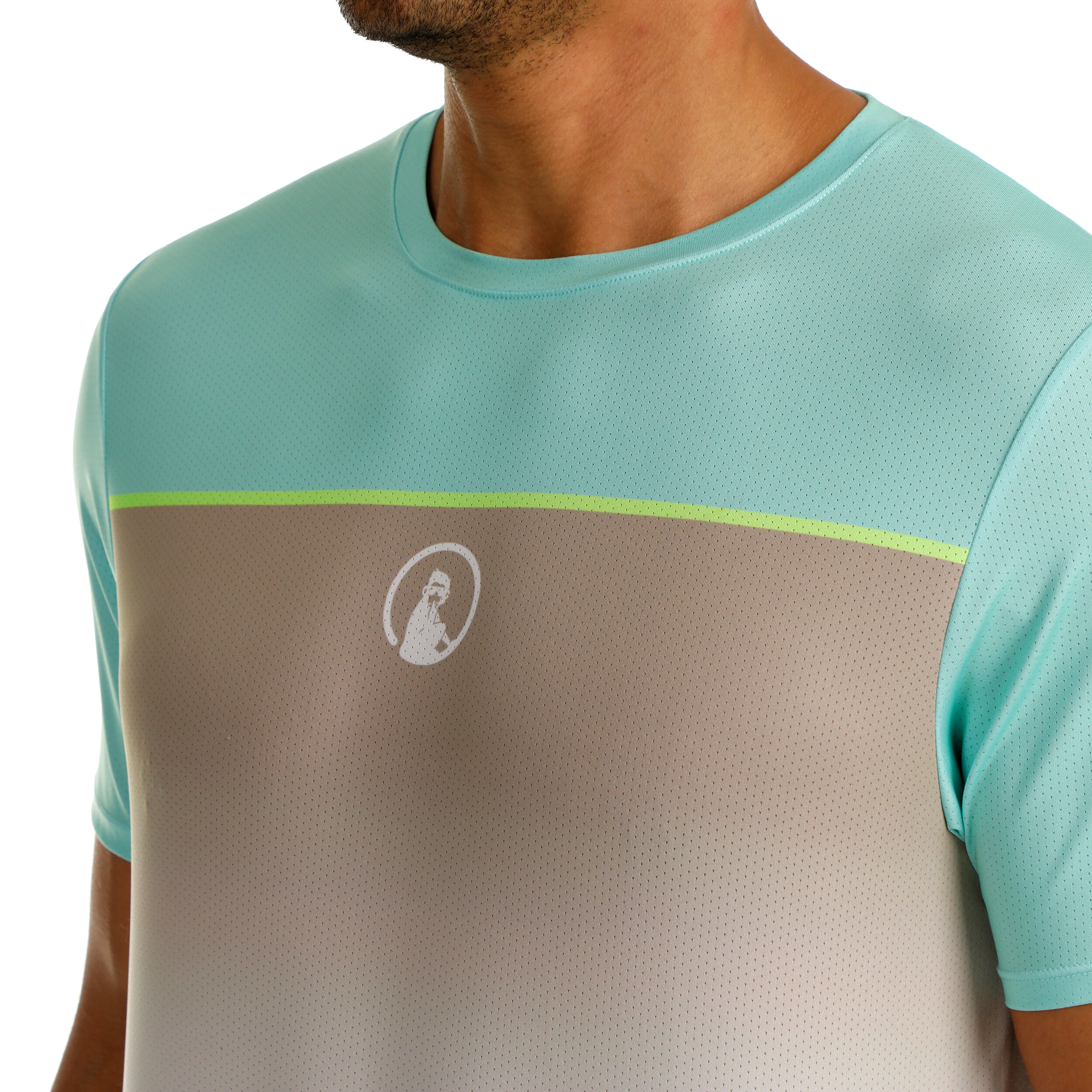 Quiet Please Wild Receiver Faded T-shirt Hommes - Turquoise , Multicouleur