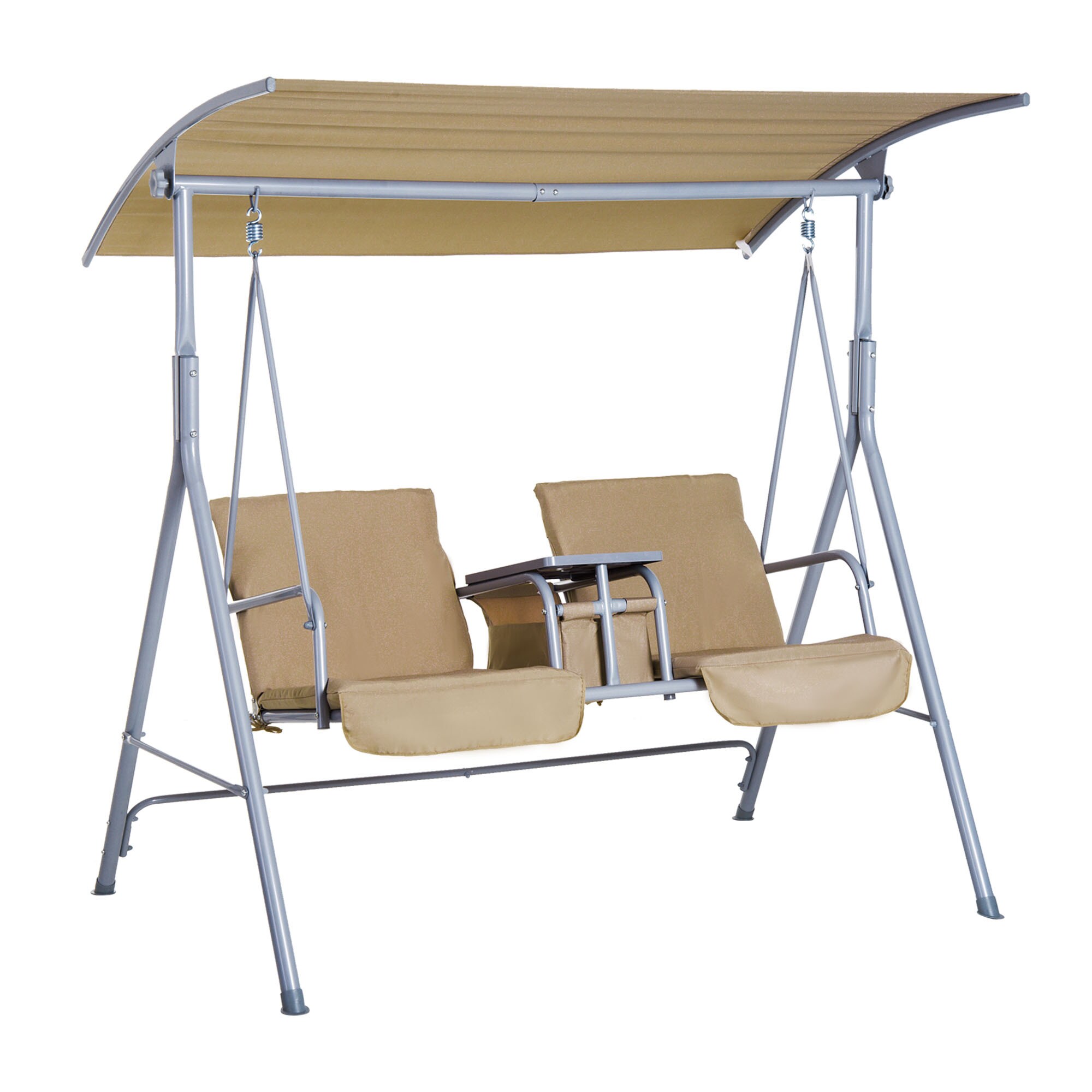 Outsunny Gartenschaukel mit Sonnendach 170 x 110 x 165 cm (LxBxH)