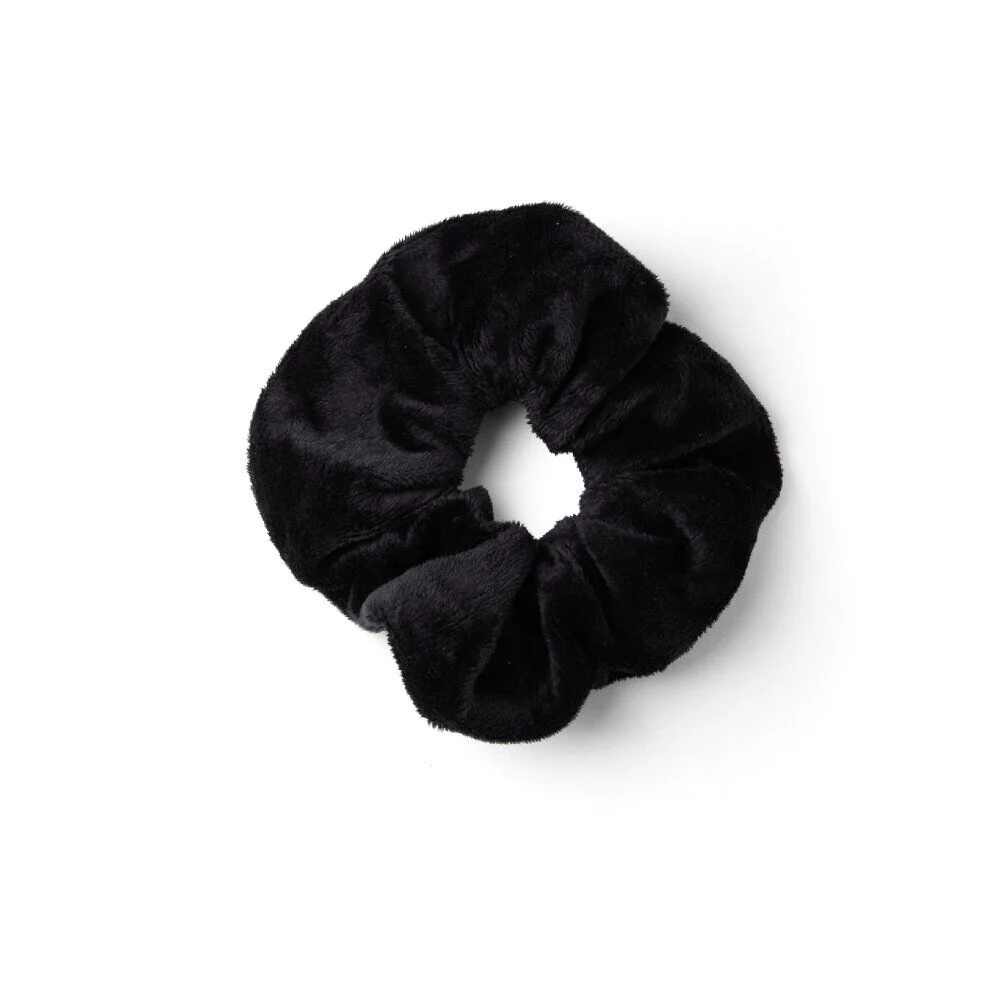 Chouchou velours épais noir