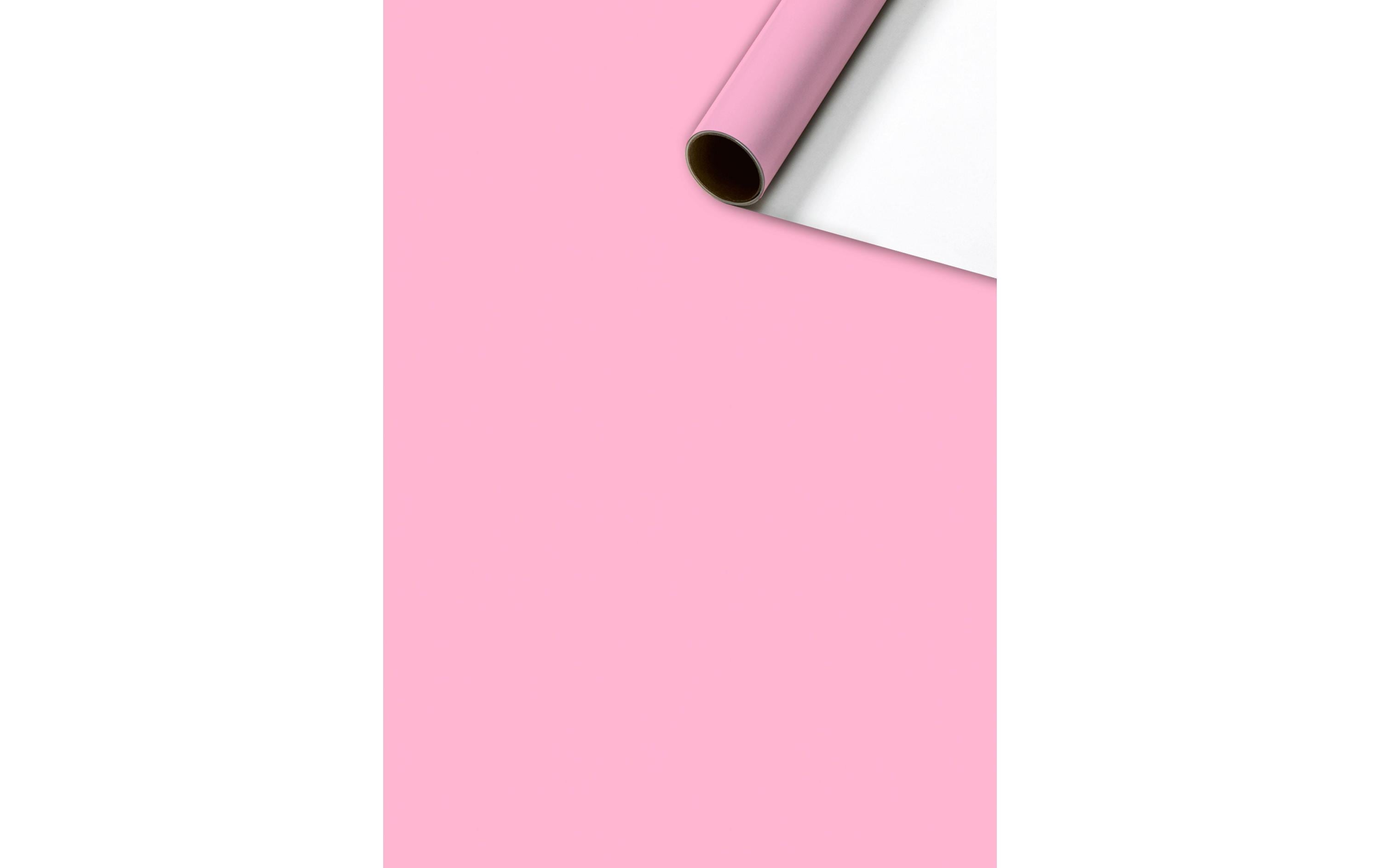 Geschenkpapier Colour Rosa / Weiss, 70 cm x 2 mGeeignet als Geschenkverpackung oder Einfasspapier für Bücher
