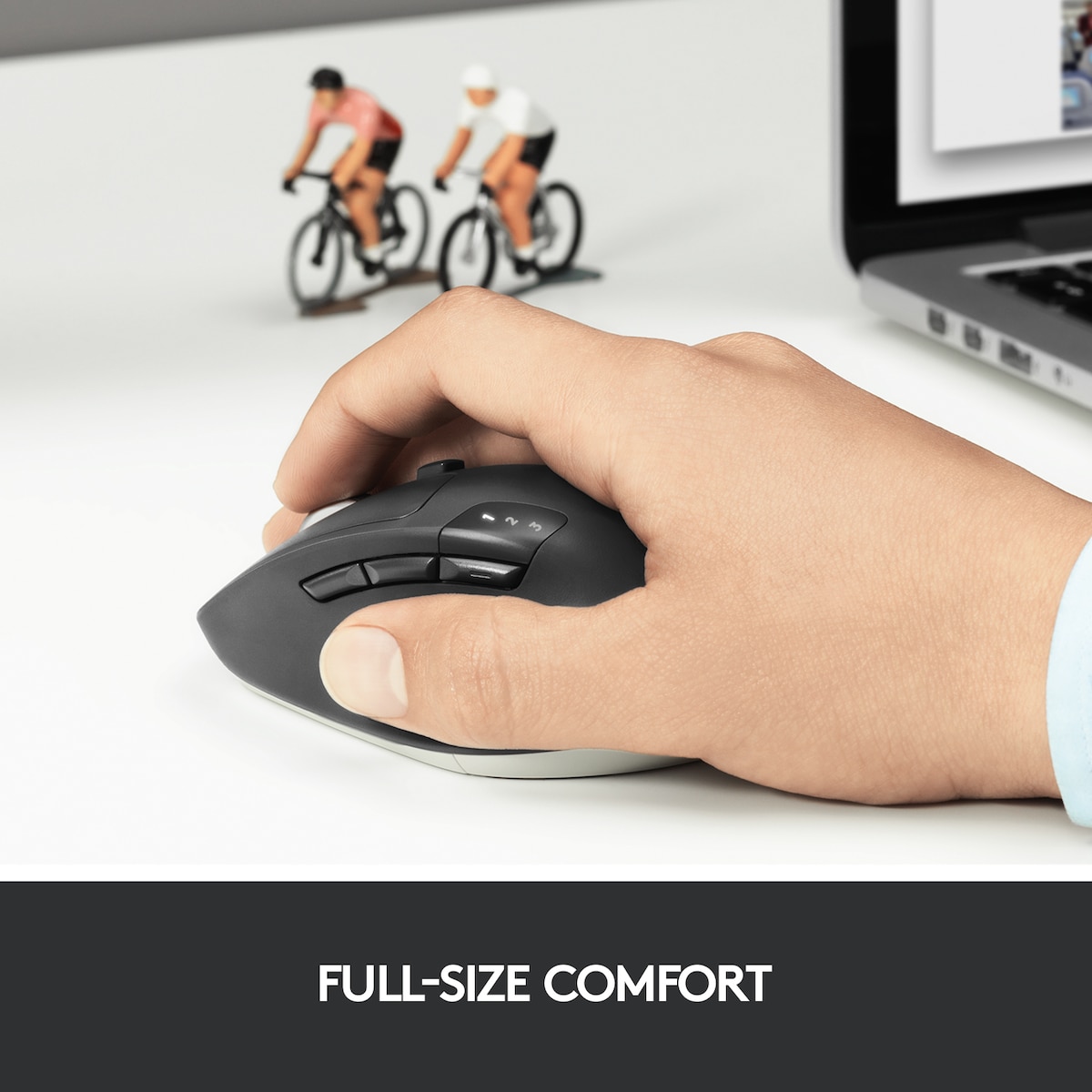 Logitech M720 Triathlon trådløs Bluetooth mus (sort)