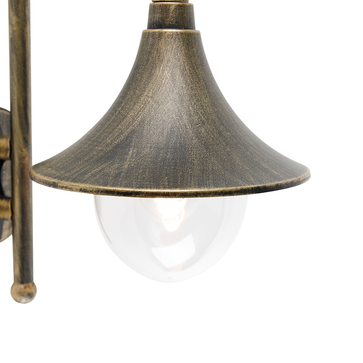 Smart buiten wandlamp antiek goud IP44 incl. Wifi A60 - Daphne