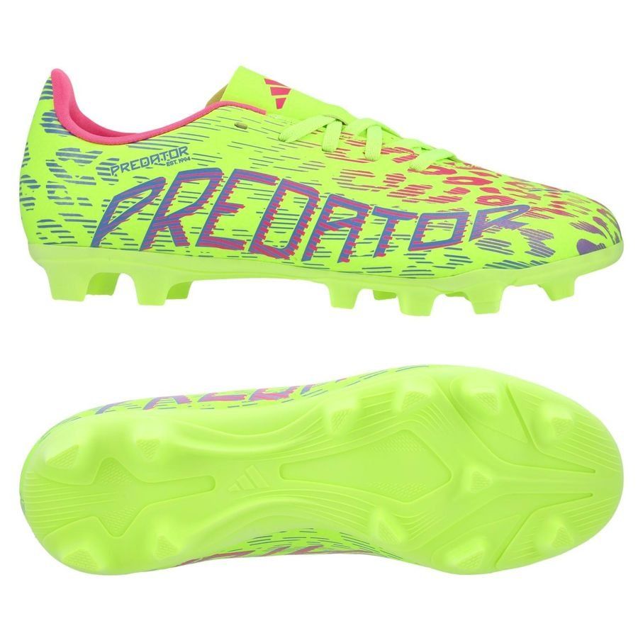 adidas Predator Club FxG Mystic Victory - Lucid Lemon/Lucid Pink/Blue Fusion