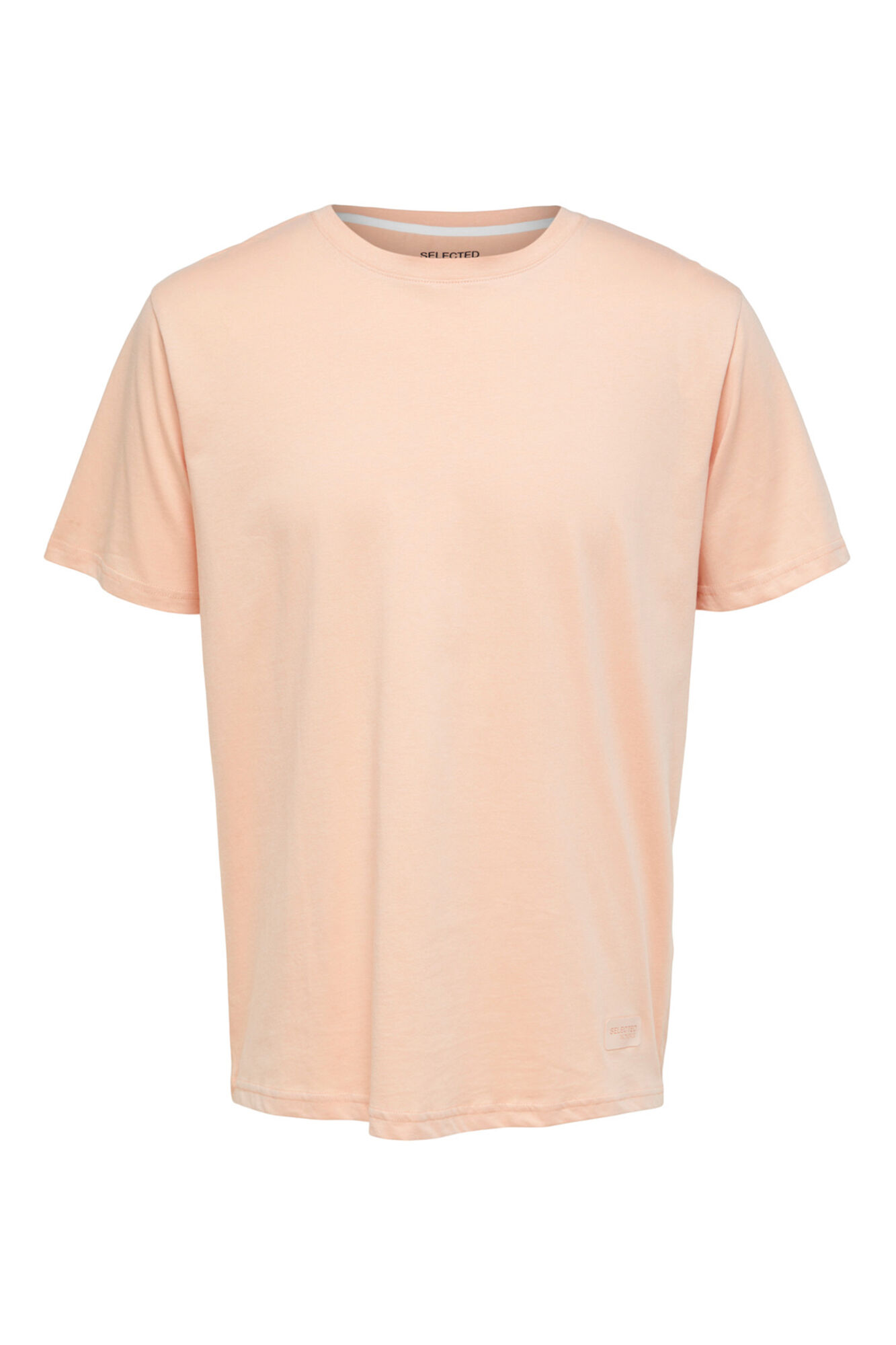 Camiseta de manga curta em algodão orgânico. - Rosa