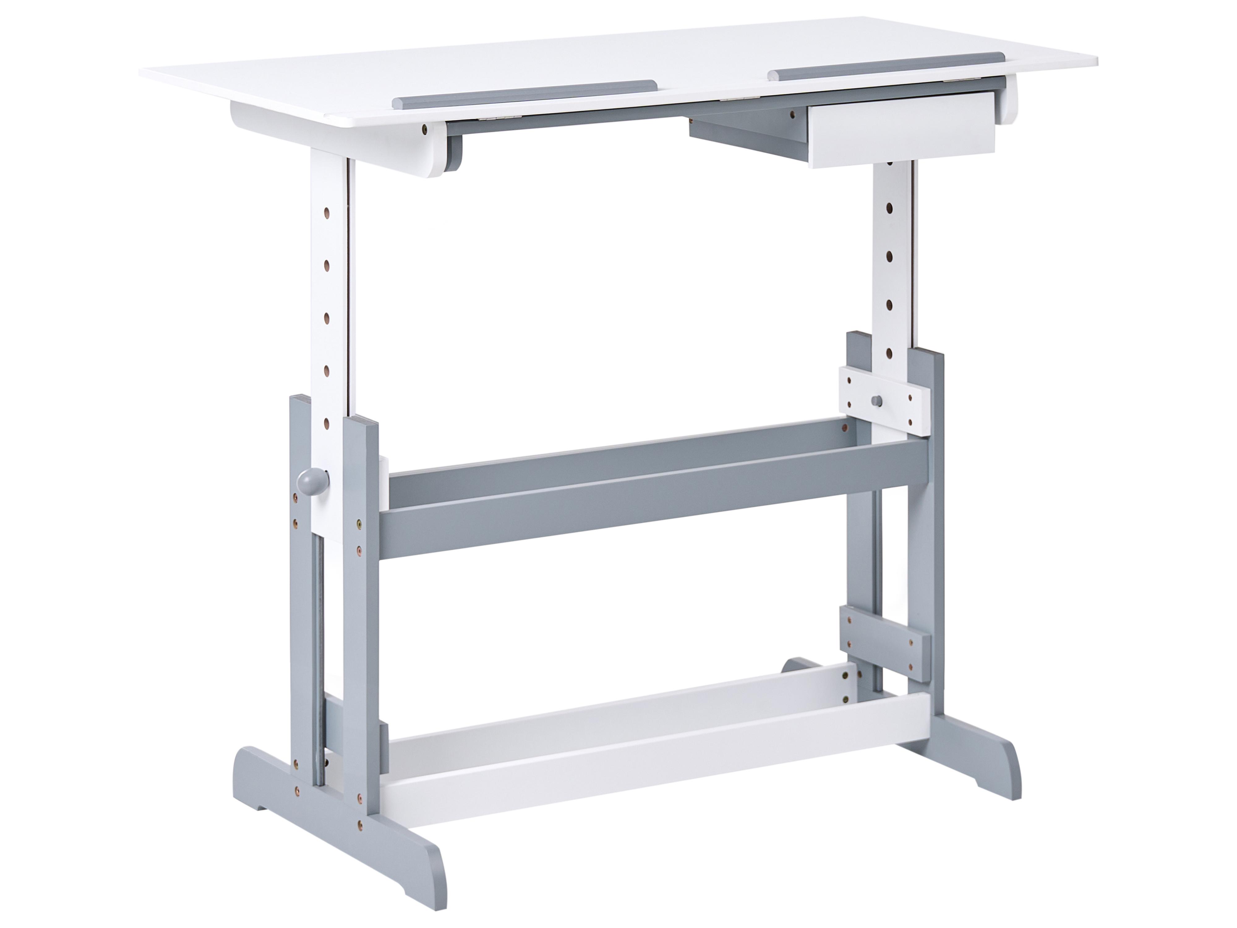 Handmatig verstelbaar sta-bureau NANNUP Wit 110 cm 53 cm