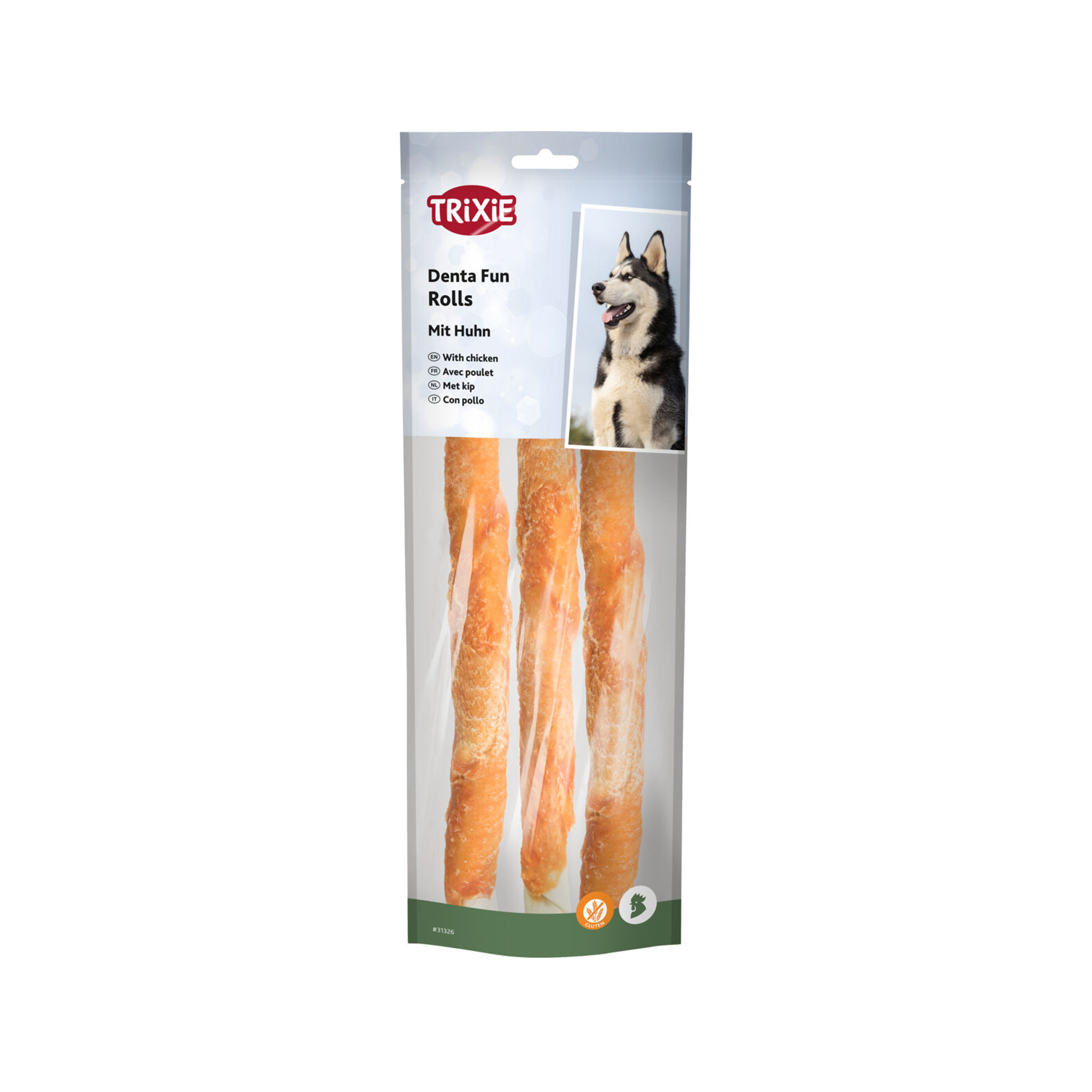 Trixie Denta Fun Chicken Chewing Rolls