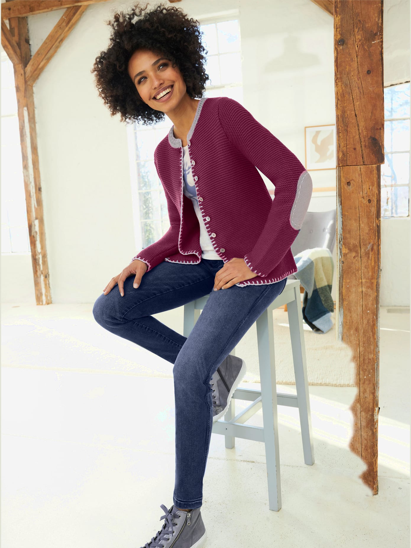 Cardigan jolie structure tricot
