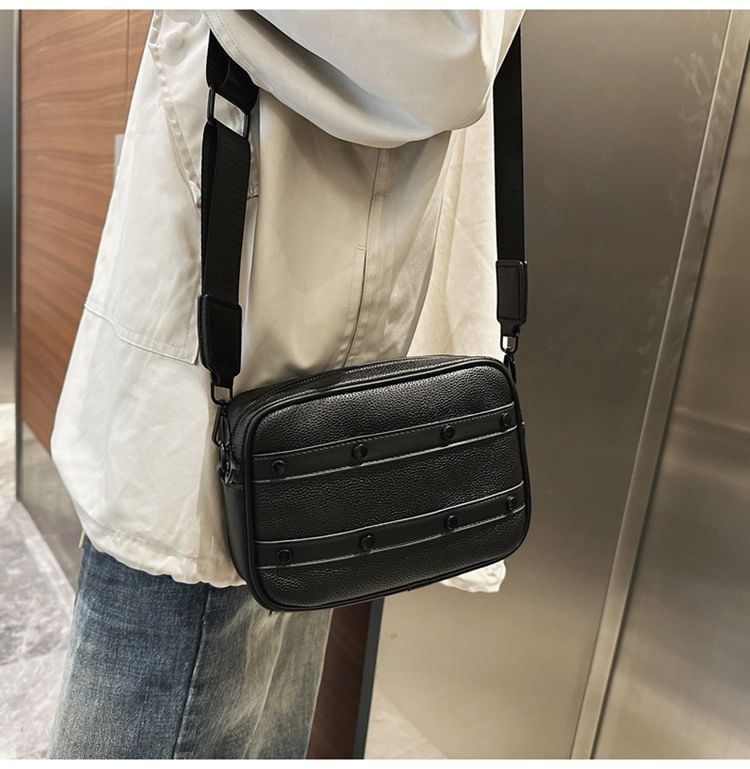 Hikuozy - Kunstleren Messenger Bag met Ritssluiting