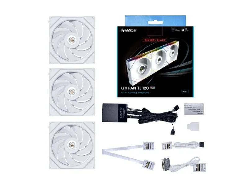 Lian Li UNI FAN TL 120 Reverse Blade - Indsats med blæser - 120 mm - hvid