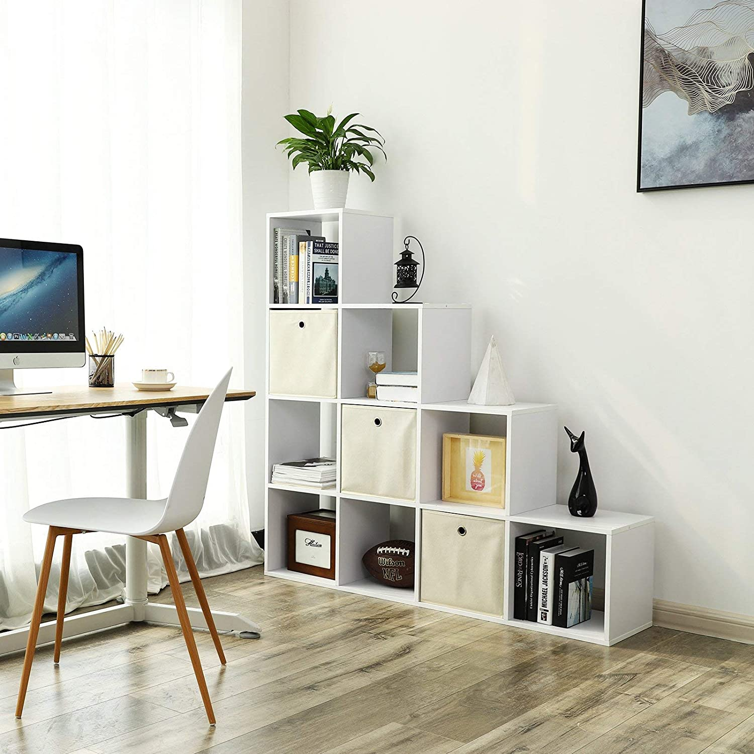 Boekenkast met 10 kubussen - Indusign Wit
