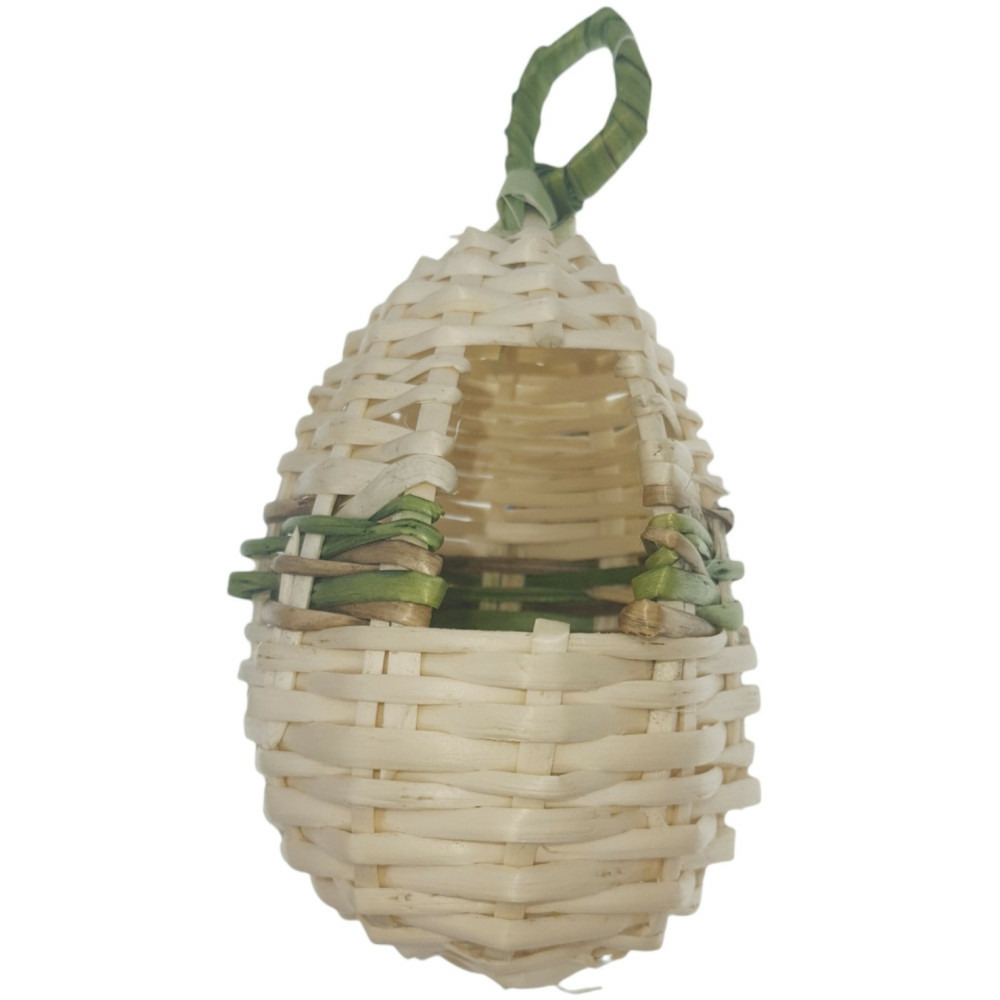 3 nids en osier pour oiseaux exotiques, pour oiseaux