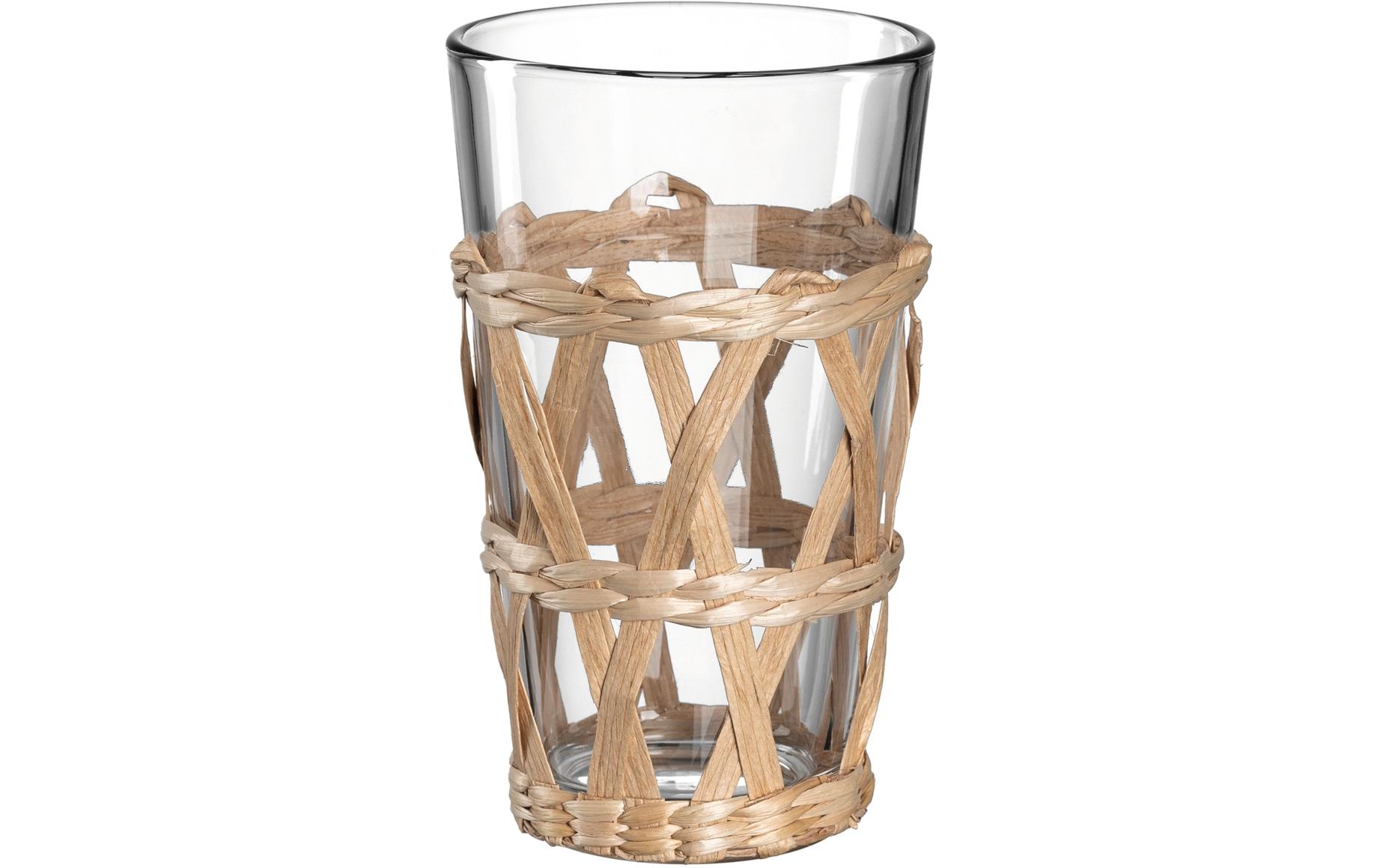 Trinkglas Garda 500 ml, 6 Stück, TransparentWassergläser Set mit Geflecht