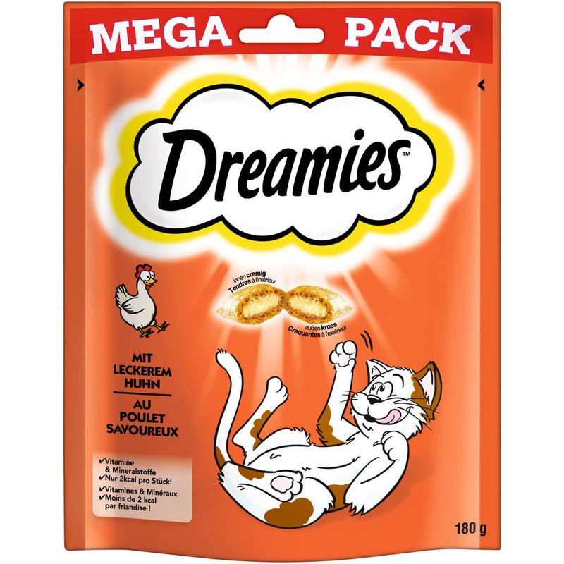 Friandises Dreamies Catisfactions maxi format, poulet à prix discount sur bitiba.fr