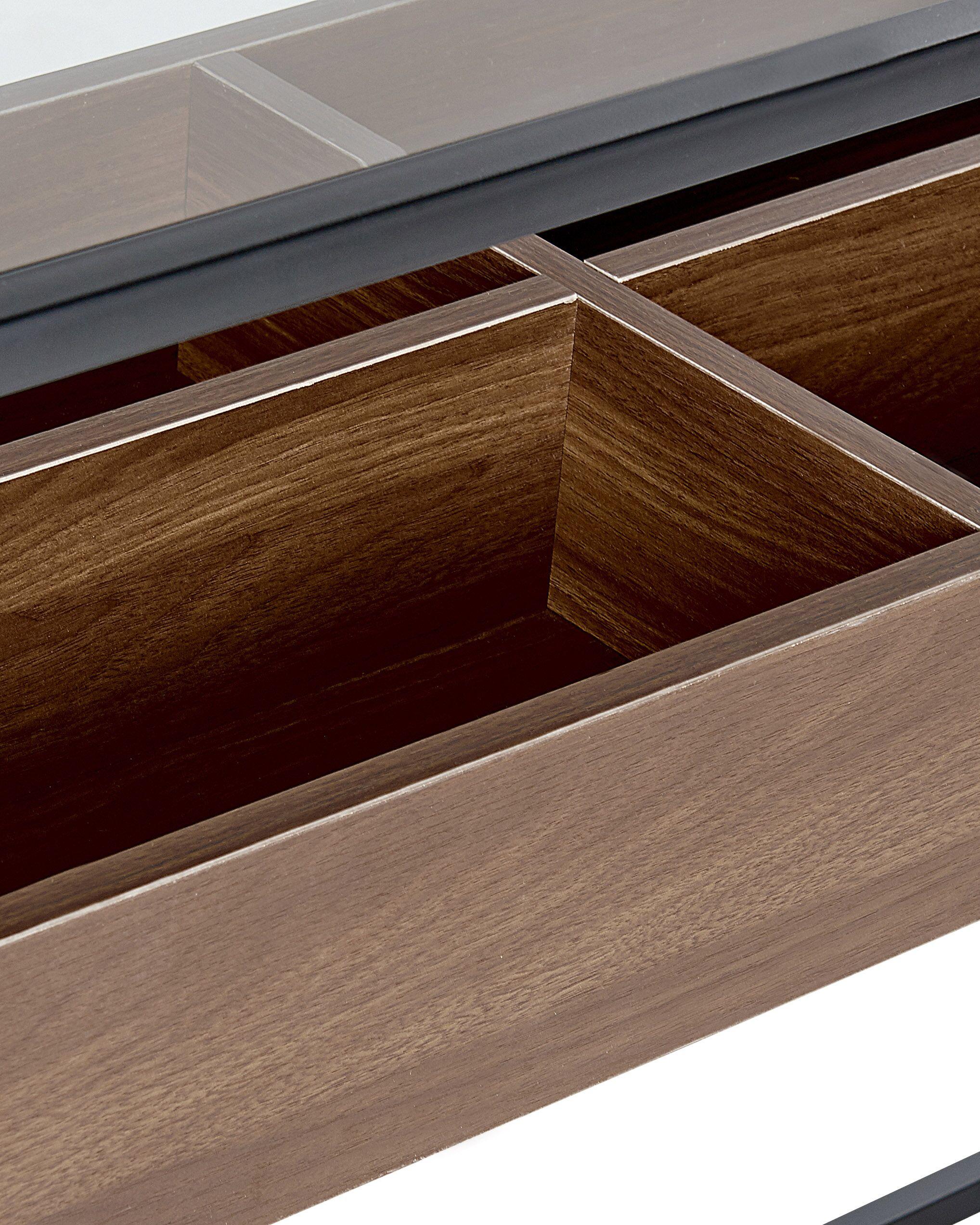 Sidetable WACO Veiligheidsglas Zwart
