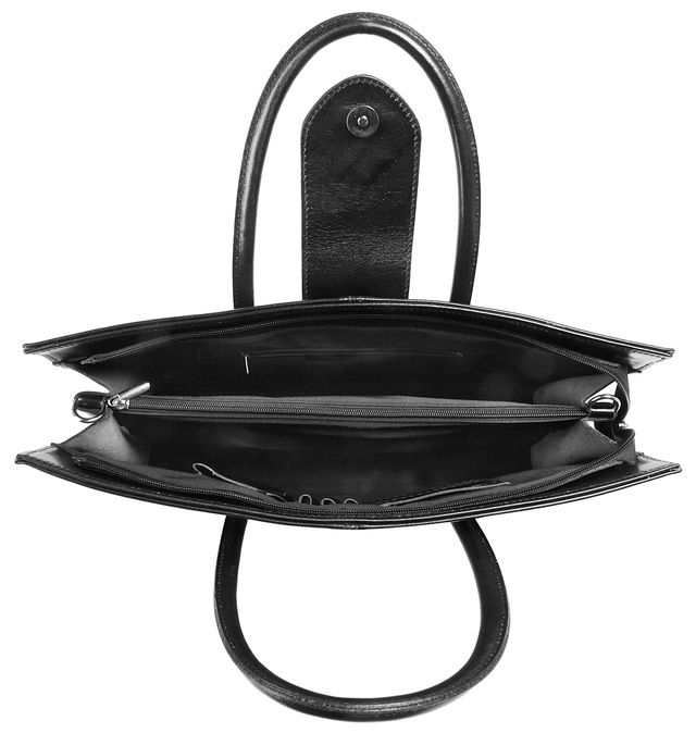 Cluty Henkeltasche echt Leder, Made in Italy