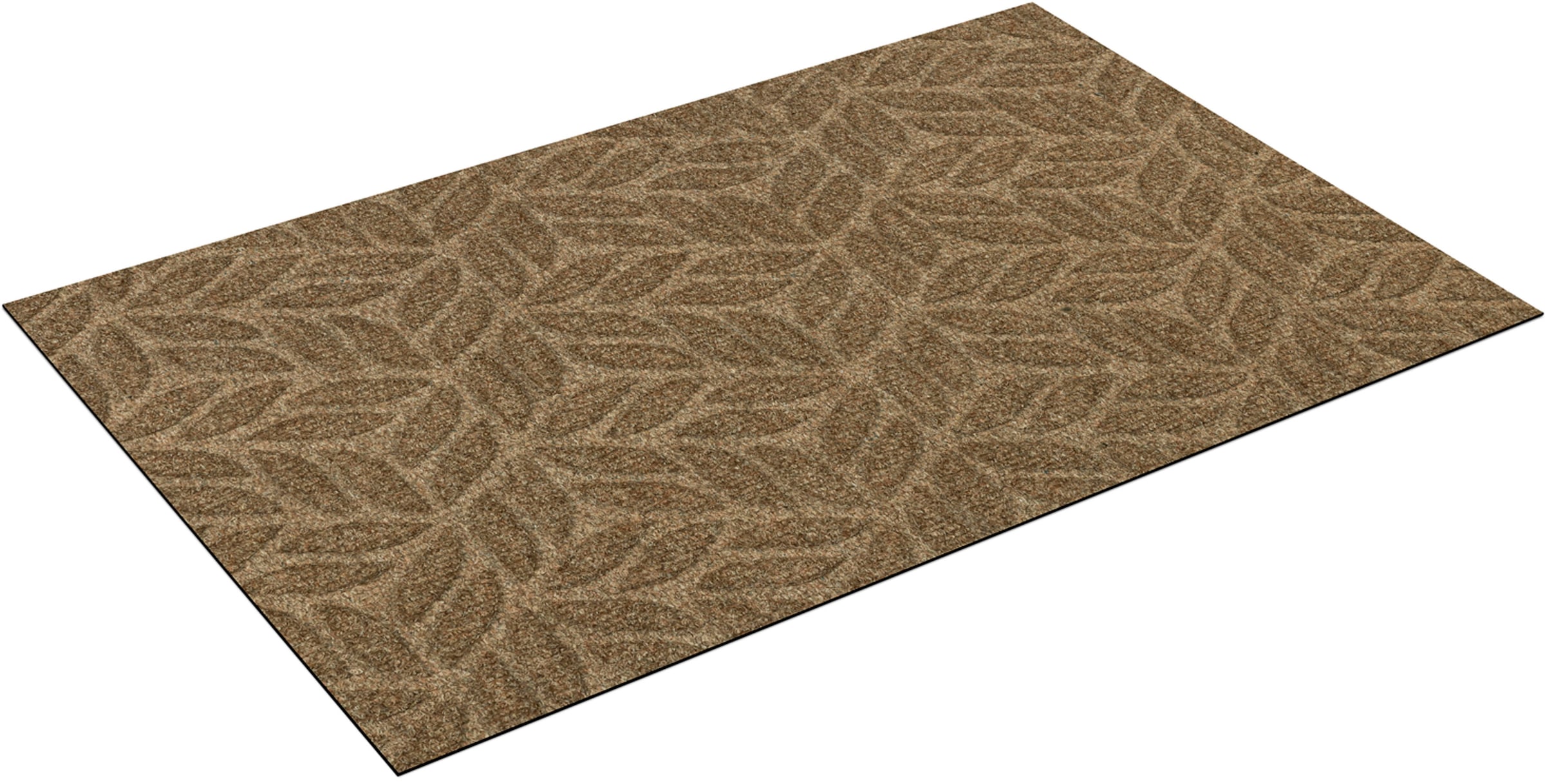 wash+dry by Kleen-Tex Fussmatte »DUNE Leaves Taupe« rechteckig 8 mm Höhe