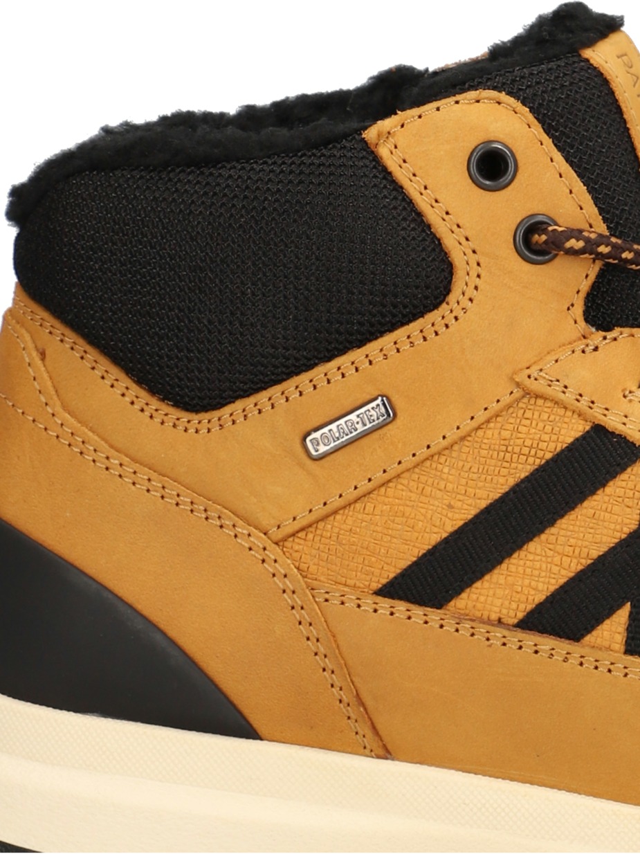 Lederkombination Boot