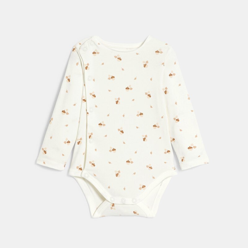 Salopette en maille tricot et body marron bébé garçon Marron