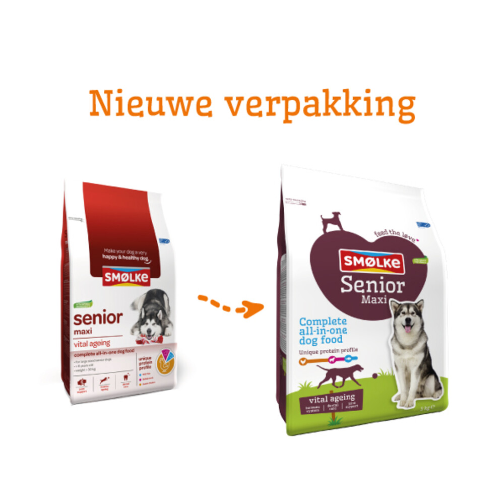 Smolke Hondenvoer Senior Maxi3 kg
