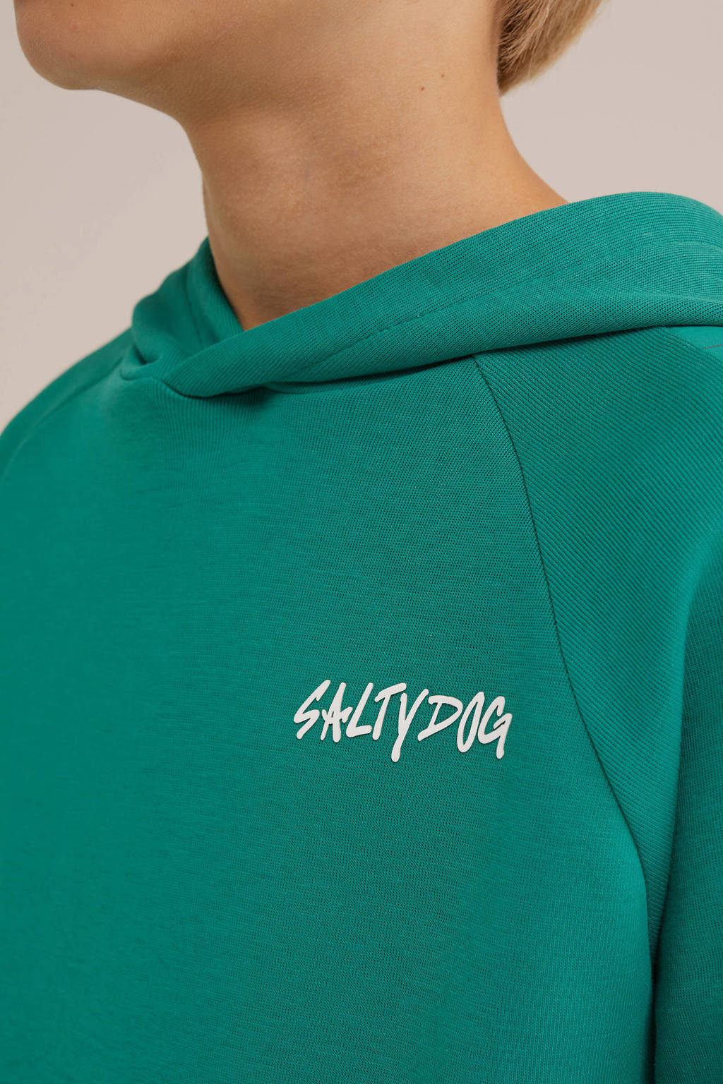 WE Fashion sweater petrol groen