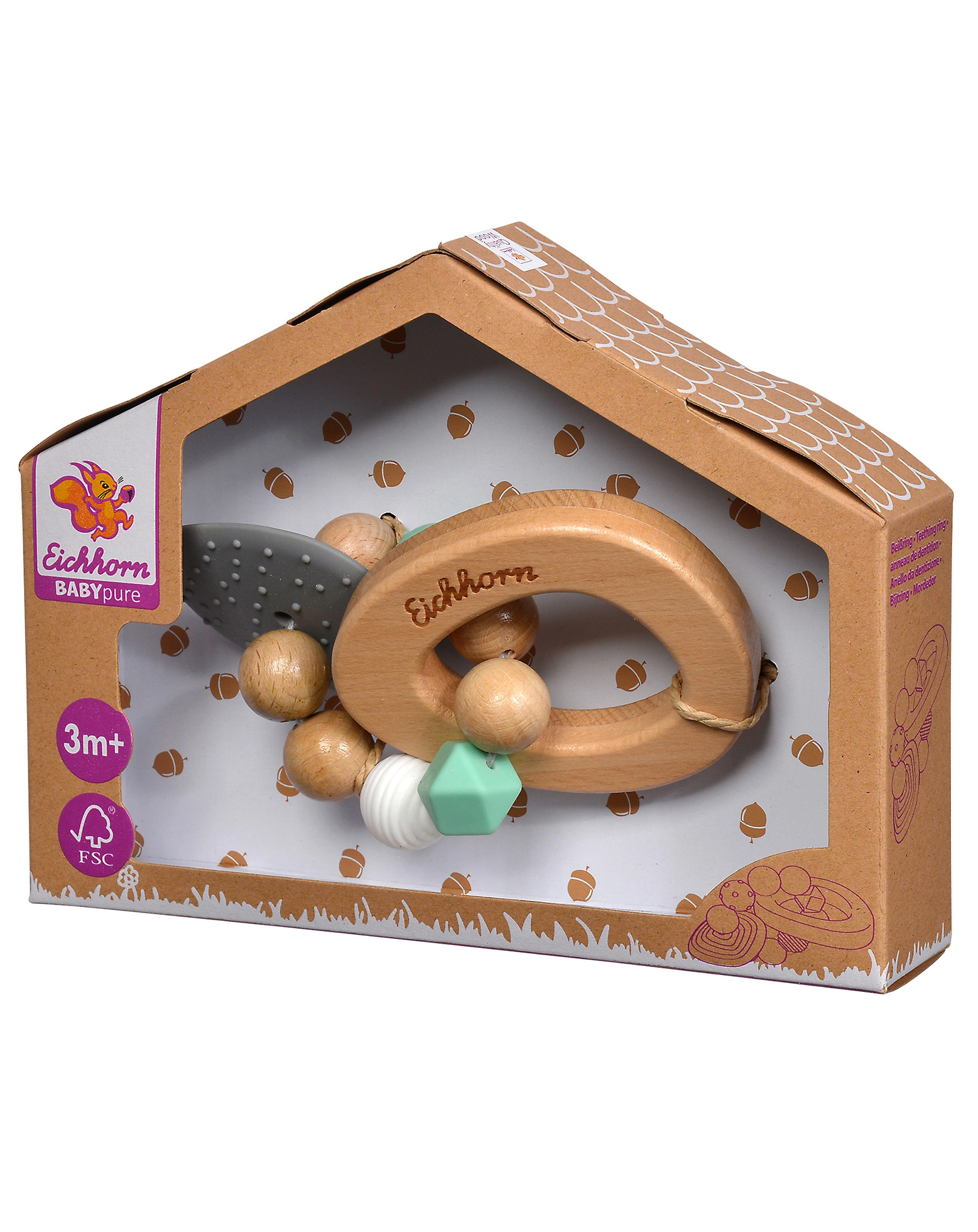Beißring BABY PURE aus Holz
