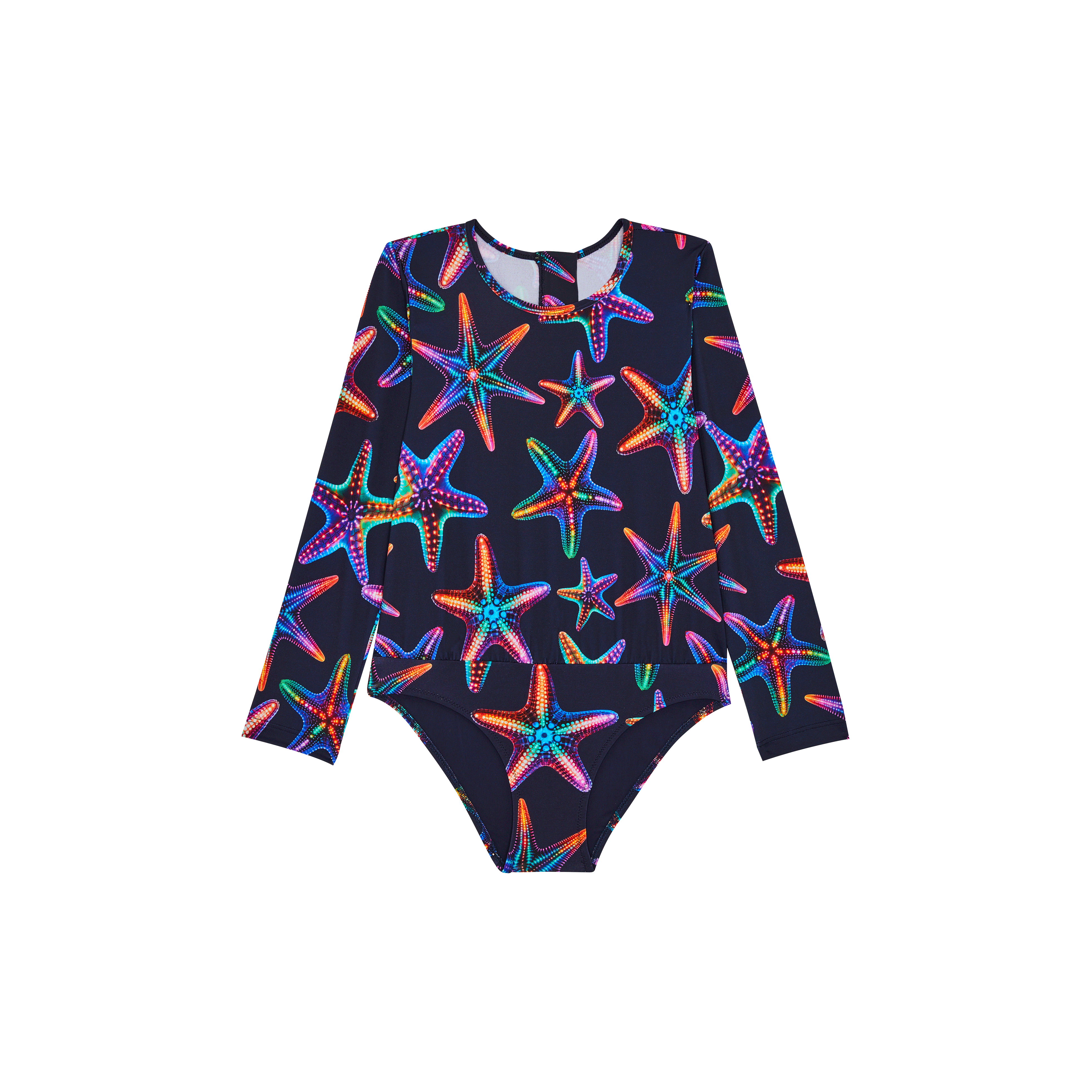 Maillot de bain une pièce zippé Anti-UV fille Disco Stars