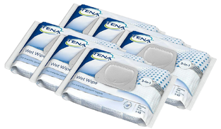 TENA Wet Wipe met Dispenser Multi-verpakking 6x48ST