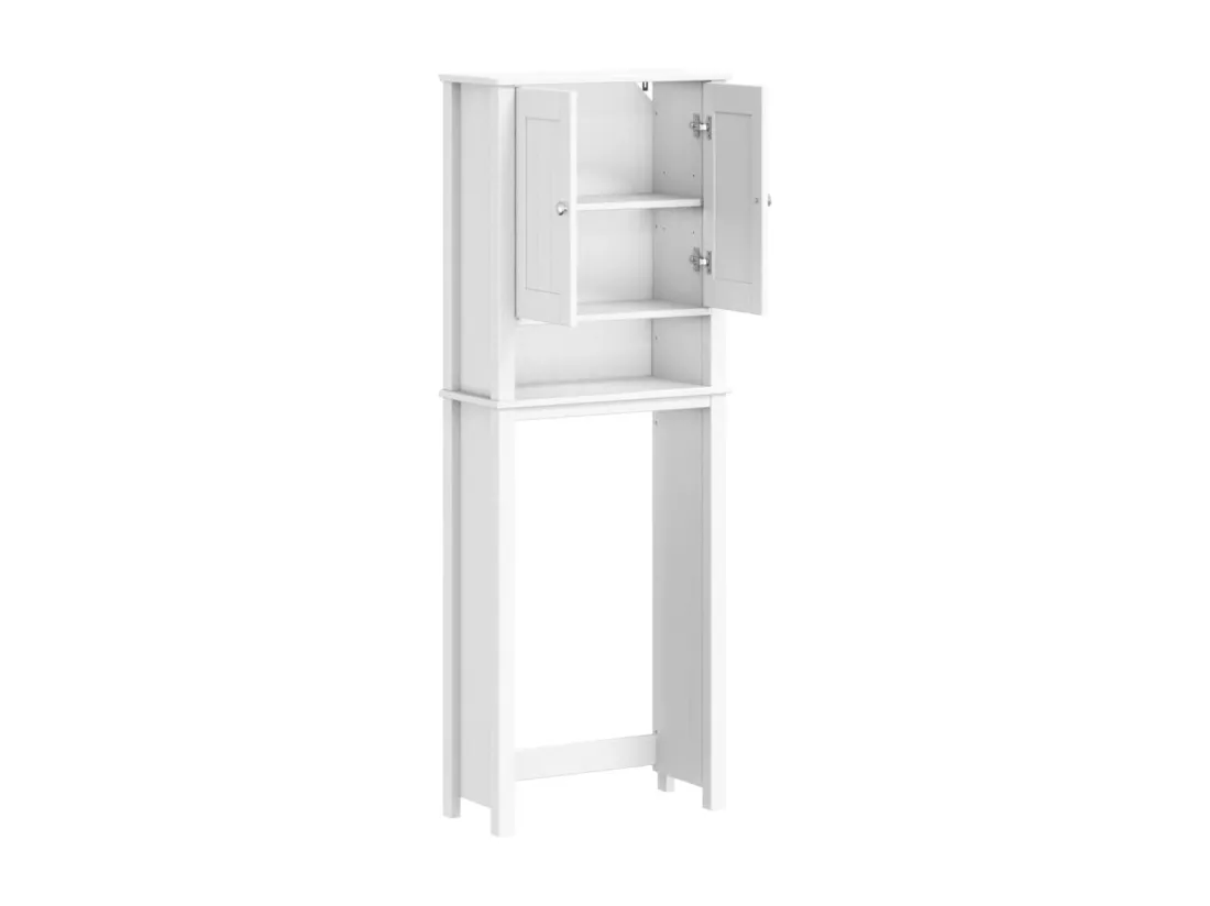 Rangement au-dessus de la cuvette BERG blanc bois massif