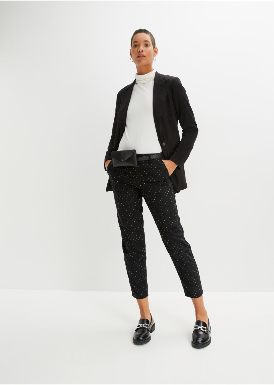 Pantalon avec application en strass