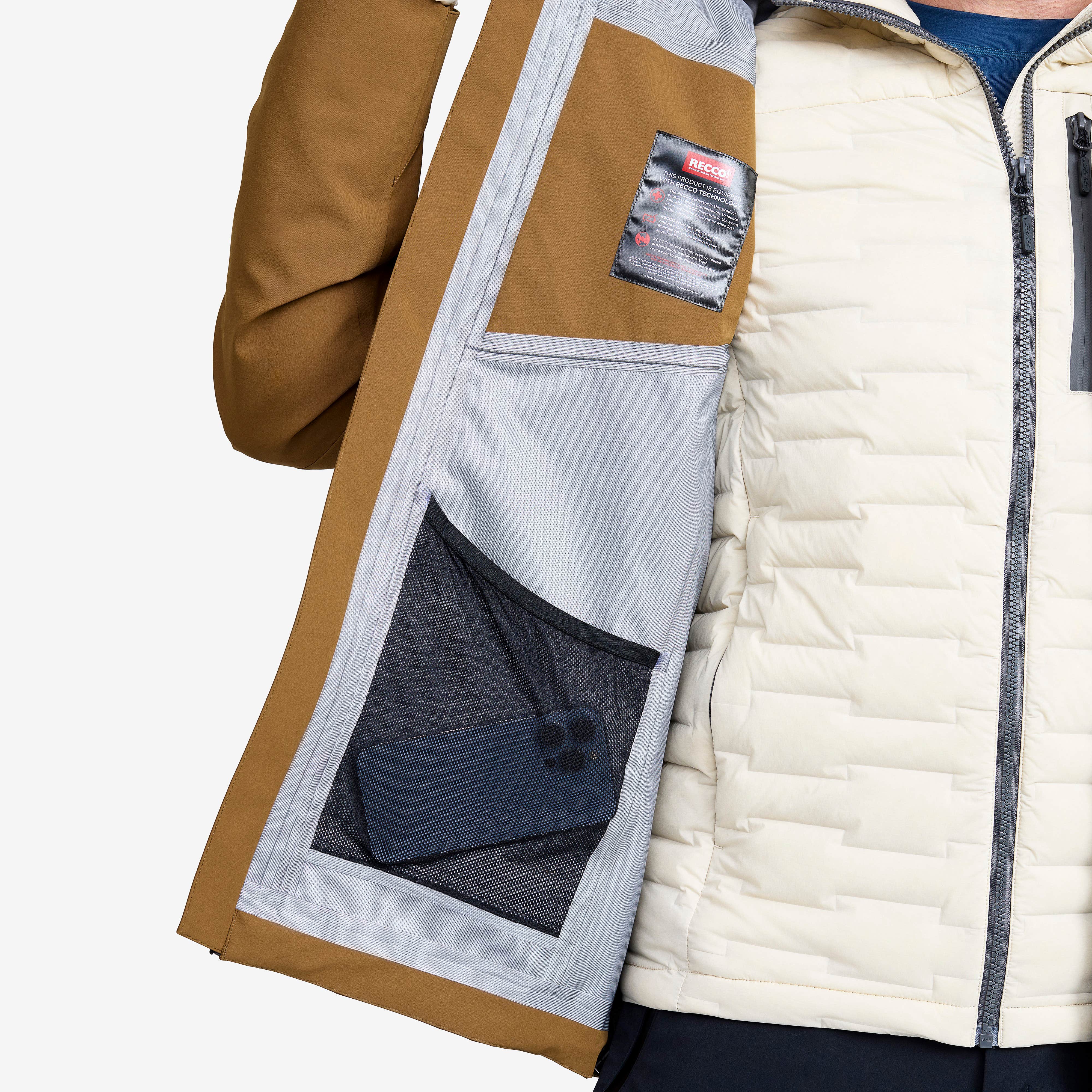 Cyclone 3L Shell Jacket Herre Rubber