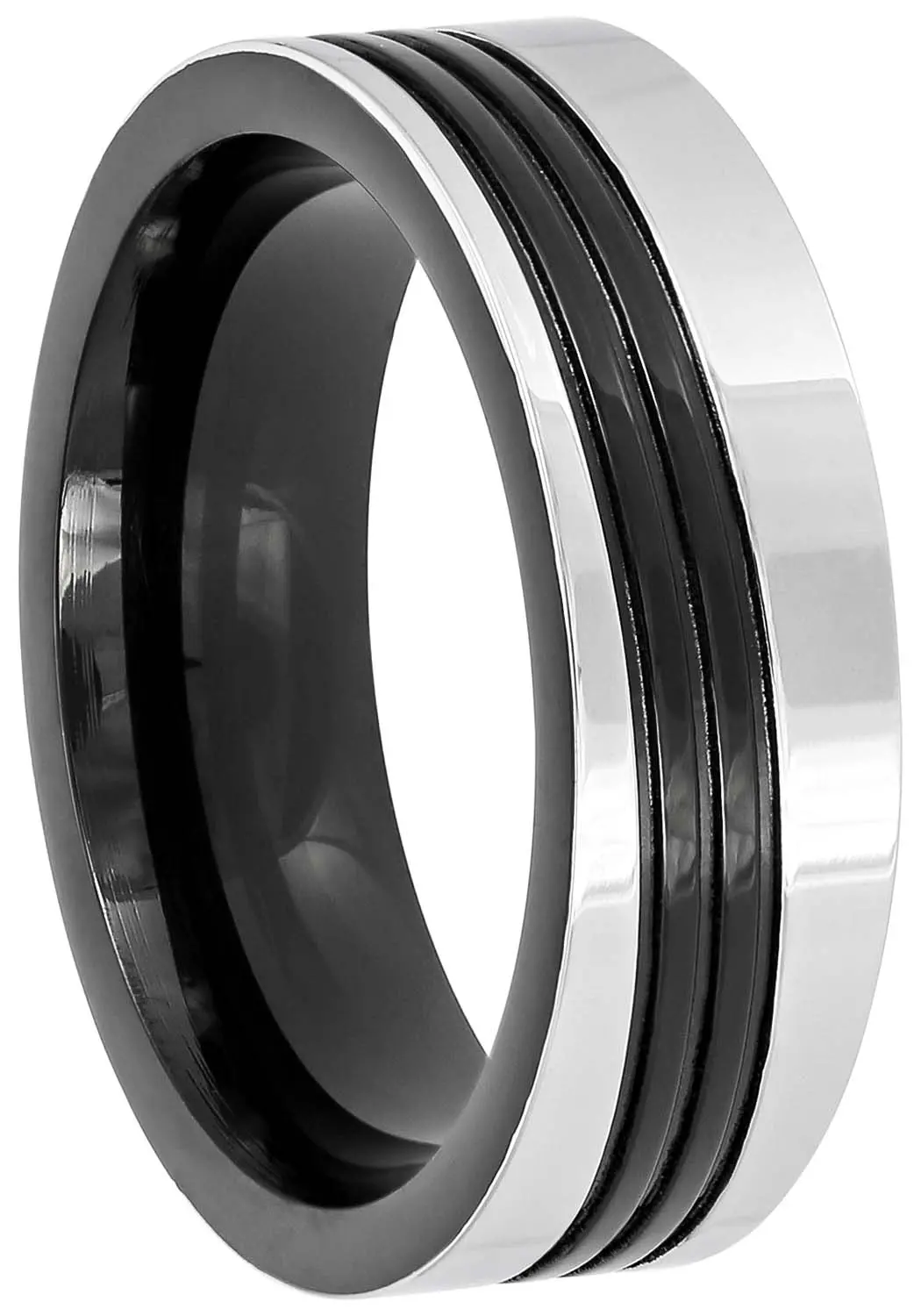 Herren Ring - Wavy Stripes