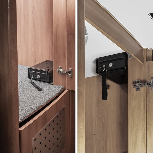 Stålsafe med holder 225x165x85mm