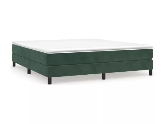 Sommier à lattes de lit Vert foncé 180x200 cm Velours