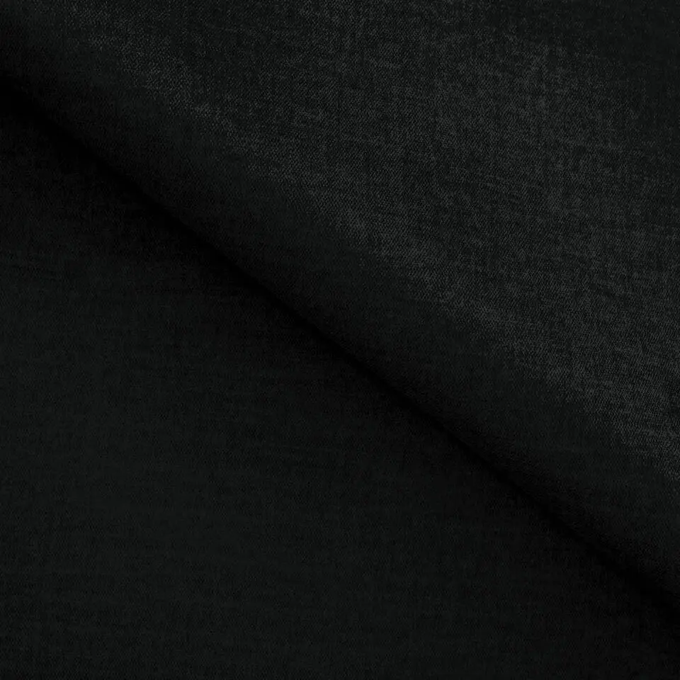 Meubella - Hoekbank Santana - Zwart - Velvet - Links